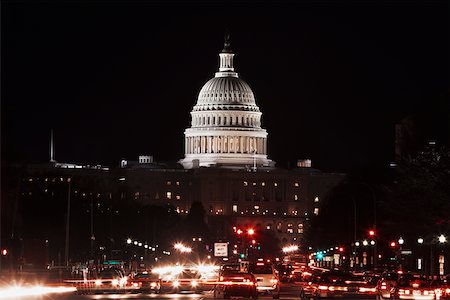 Traffic in front of a government building, Capitol Building, Washington DC, USA Stock Photo - Premium Royalty-Free, Code: 625-00839725