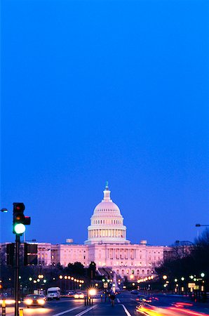 simsearch:625-00840445,k - Facade of a government building lit up at night, Capitol Building Washington DC, USA Stock Photo - Premium Royalty-Free, Code: 625-00840440