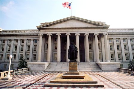 simsearch:625-00840464,k - Statue in front of a building, US Treasury Department, Washington DC, USA Stock Photo - Premium Royalty-Free, Code: 625-00840508