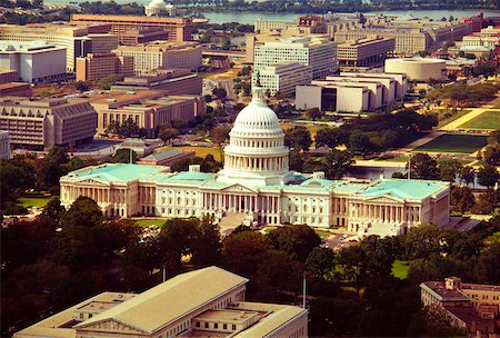 simsearch:625-00840445,k - Aerial view of a government building, Capitol Building, Washington DC, USA Stock Photo - Premium Royalty-Free, Code: 625-00840536