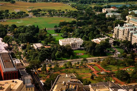 simsearch:625-00840445,k - Aerial view of a government building, White House, Washington DC, USA Stock Photo - Premium Royalty-Free, Code: 625-00840530