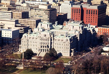 simsearch:625-00840445,k - Aerial view of buildings in a city, Old Executive Office Building, Washington DC, USA Stock Photo - Premium Royalty-Free, Code: 625-00840557