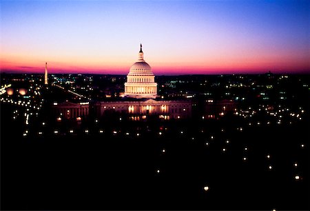 simsearch:625-00840445,k - Government building lit up at night, Capitol Building, Washington DC, USA Stock Photo - Premium Royalty-Free, Code: 625-00840551