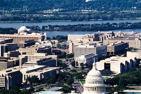 simsearch:625-00840464,k - Aerial view of buildings in a city, Washington DC, USA Stock Photo - Premium Royalty-Free, Code: 625-00840569