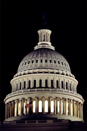 simsearch:625-00840464,k - Low angle view of an American flag on a government building, Capitol Building, Washington DC, USA Stock Photo - Premium Royalty-Free, Code: 625-00840587