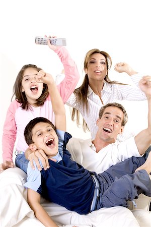 simsearch:673-02143625,k - Parents sitting with their son and daughter Stock Photo - Premium Royalty-Free, Code: 625-00841355