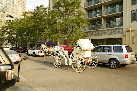 simsearch:625-01746383,k - Chariot de cheval devant le bâtiment, Chicago, Illinois, USA Photographie de stock - Premium Libres de Droits, Code: 625-00898979