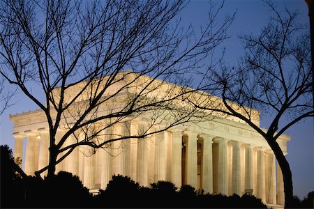 simsearch:625-00805879,k - Government building lit up at night, Washington DC, USA Stock Photo - Premium Royalty-Free, Code: 625-01038688