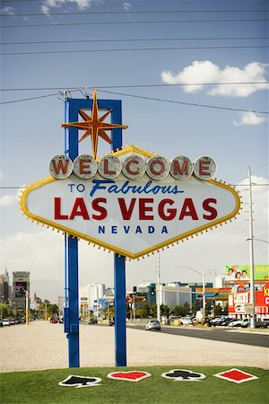 simsearch:625-01094222,k - Welcome sign board in a city, Las Vegas, Nevada, USA Stock Photo - Premium Royalty-Free, Code: 625-01040165
