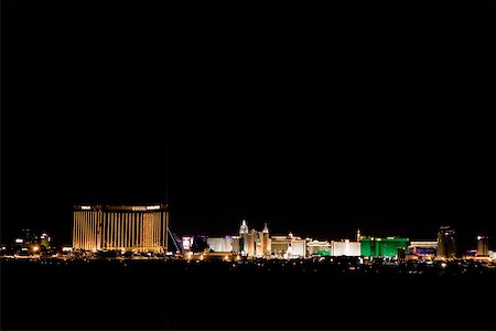 Buildings lit up at night, Las Vegas, Nevada, USA Stock Photo - Premium Royalty-Free, Code: 625-01040305