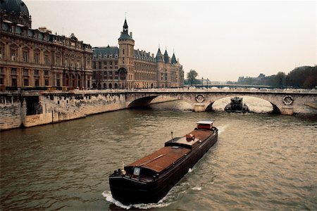 High angle view of a luxury barge Paris, France Stock Photo - Premium Royalty-Free, Code: 625-01040672