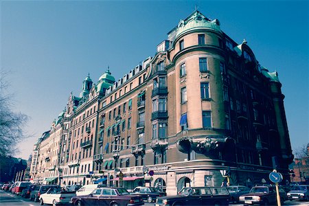 simsearch:625-01094222,k - Low angle view of a building, Stockholm, Sweden Stock Photo - Premium Royalty-Free, Code: 625-01095350