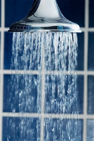 shower head - Water flowing out of a shower head Stock Photo - Premium Royalty-Free, Code: 625-01097387