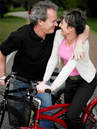 simsearch:625-01092421,k - Mature couple looking at each other and smiling Stock Photo - Premium Royalty-Free, Code: 625-01097633