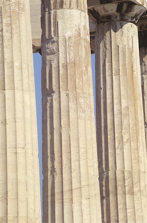 simsearch:630-03481463,k - Close-up of old ruin colonnades, Parthenon, Athens, Greece Stock Photo - Premium Royalty-Free, Code: 625-01098332