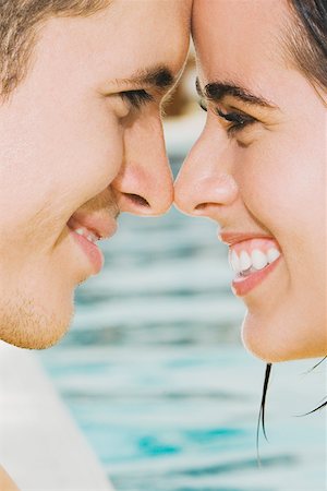 simsearch:625-01092421,k - Close-up of a mid adult couple smiling Stock Photo - Premium Royalty-Free, Code: 625-01249681
