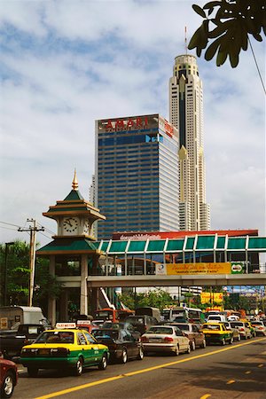 simsearch:625-01746383,k - Bouchon de circulation sur la route, Bangkok, Thaïlande Photographie de stock - Premium Libres de Droits, Code: 625-01264155