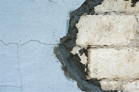 Close-up of a repaired wall Stock Photo - Premium Royalty-Free, Code: 625-01744050