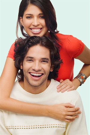 simsearch:625-00850507,k - Portrait of a young couple smiling Stock Photo - Premium Royalty-Free, Code: 625-01747651