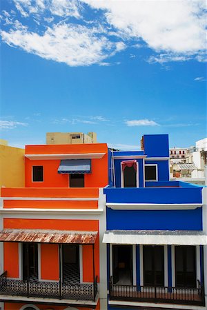 Buildings in a city, Old San Juan San Juan, Puerto Rico Stock Photo - Premium Royalty-Free, Code: 625-01747787