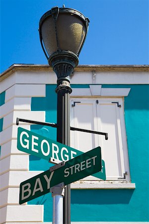 simsearch:625-01094222,k - Low angle view of an information board, Bay Street, Nassau, Bahamas Stock Photo - Premium Royalty-Free, Code: 625-01749979