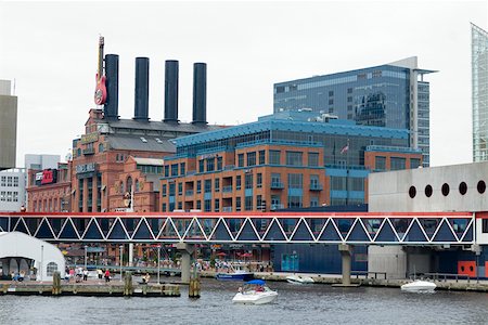 simsearch:625-01750061,k - Buildings at the waterfront, Maritime Museum, National Aquarium, Inner Harbor, Baltimore Maryland, USA Stock Photo - Premium Royalty-Free, Code: 625-01750046