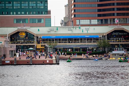 simsearch:625-01750061,k - Buildings at the waterfront, Inner Harbor, Baltimore, Maryland USA Stock Photo - Premium Royalty-Free, Code: 625-01750080