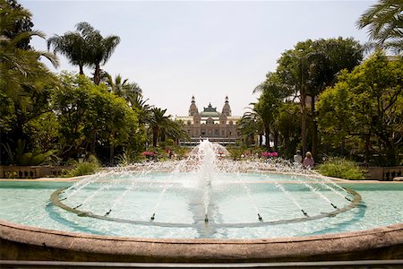 Fountain in front of a casino, Grand Casino, Monte Carlo, Monaco Stock Photo - Premium Royalty-Free, Code: 625-01750434