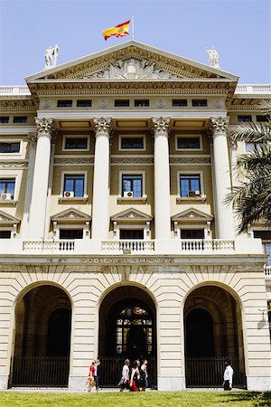 simsearch:625-01750061,k - Facade of a government building, Barcelona, Spain Stock Photo - Premium Royalty-Free, Code: 625-01750506