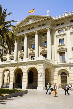 simsearch:625-01750061,k - Facade of a government building, Barcelona, Spain Stock Photo - Premium Royalty-Free, Code: 625-01750532