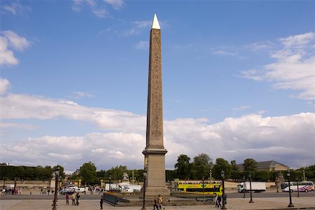 simsearch:625-01750061,k - Obelisk at a roadside, Obelisk of Luxor, Place De La Concorde, Paris, France Stock Photo - Premium Royalty-Free, Code: 625-01750613