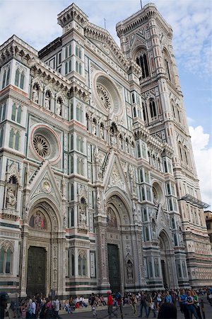 simsearch:625-01751332,k - Low angle view of a cathedral, Duomo Santa Maria Del Fiore, Florence, Italy Stock Photo - Premium Royalty-Free, Code: 625-01751281