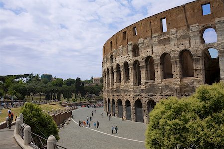 Old ruins of an amphitheater, Coliseum, Rome, Italy Stock Photo - Premium Royalty-Free, Code: 625-01751416