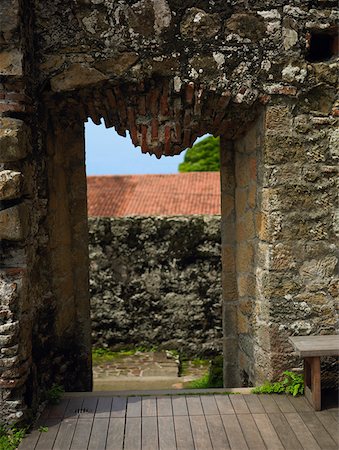 simsearch:625-01751647,k - Old ruins of a church, La Merced Church, Old Panama, Panama City, Panama Stock Photo - Premium Royalty-Free, Code: 625-01751674