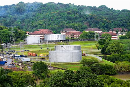 simsearch:625-01751647,k - Factory on a landscape, Panama Canal, Panama Stock Photo - Premium Royalty-Free, Code: 625-01751688