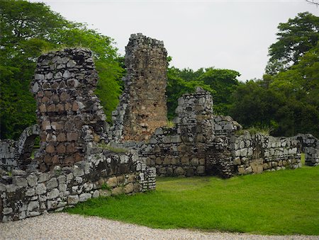 simsearch:625-01751647,k - Old ruins of a building, Old Panama, Panama City, Panama Stock Photo - Premium Royalty-Free, Code: 625-01751696