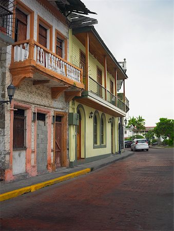 simsearch:625-01751647,k - Buildings along a street, Old Panama, Panama City, Panama Stock Photo - Premium Royalty-Free, Code: 625-01751698