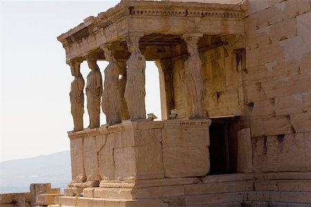 simsearch:630-03481463,k - Old ruins of a temple, The Erechtheum, Acropolis, Athens, Greece Stock Photo - Premium Royalty-Free, Code: 625-01752257