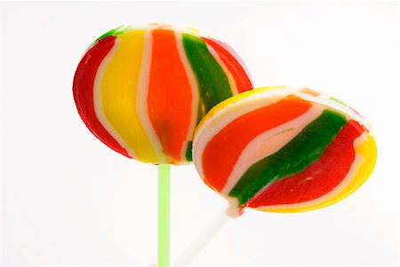 simsearch:630-01709492,k - Close-up of two lollipops Stock Photo - Premium Royalty-Free, Code: 625-02266154
