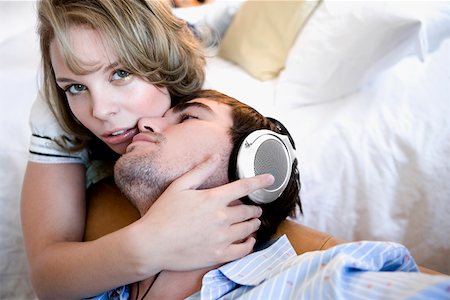 simsearch:625-02930669,k - Close-up of a young couple romancing Stock Photo - Premium Royalty-Free, Code: 625-02266608