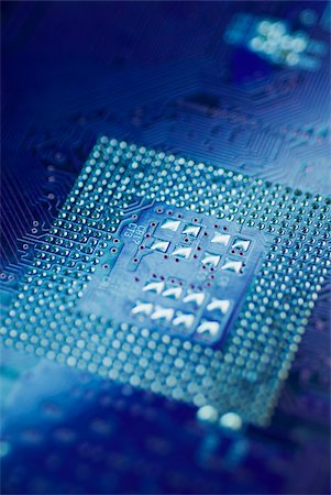 High angle view of a circuit board Stock Photo - Premium Royalty-Free, Code: 625-02926592
