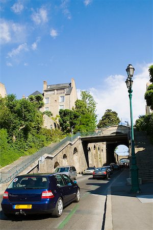 pays de la loire - Cars moving under a footbridge, Le Mans, Sarthe, Pays-de-la-Loire, France Stock Photo - Premium Royalty-Free, Code: 625-02927888
