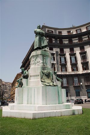 simsearch:625-01751332,k - Low angle view of a statue, Statua di Umberto I, Via Nazario Sauro, Naples, Naples Province, Campania, Italy Stock Photo - Premium Royalty-Free, Code: 625-02927948