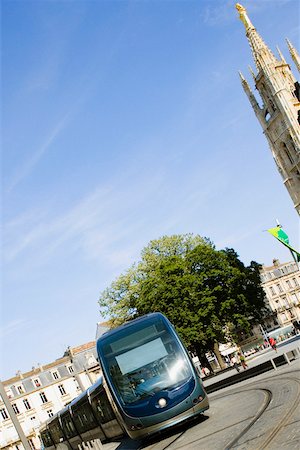 simsearch:625-00806447,k - Cable car on tracks, Tour Pey Berland, Bordeaux, France Stock Photo - Premium Royalty-Free, Code: 625-02928586