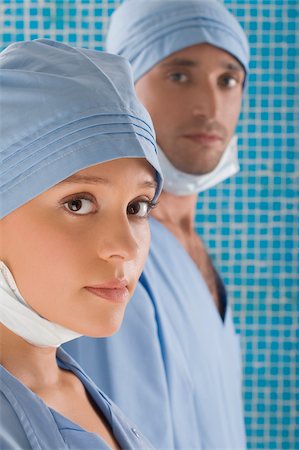 simsearch:625-02929180,k - Close-up of a female surgeon and a male surgeon Stock Photo - Premium Royalty-Free, Code: 625-02929218