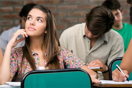 University students sitting in a classroom Stock Photo - Premium Royalty-Free, Code: 625-02929723