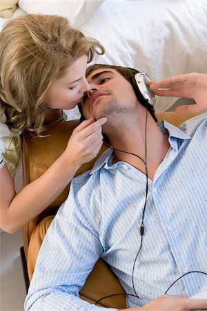 simsearch:625-02930669,k - High angle view of a young couple romancing Stock Photo - Premium Royalty-Free, Code: 625-02931207