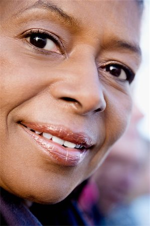 Close-up of a senior woman smiling Stock Photo - Premium Royalty-Free, Code: 625-02932432