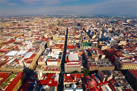 Aerial view of a city, Mexico city, Mexico Stock Photo - Premium Royalty-Free, Code: 625-02933452
