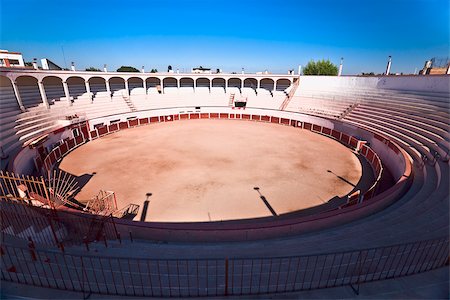 High angle view of a bullring, Plaza De Toros San Marcos, Aguascalientes, Mexico Stock Photo - Premium Royalty-Free, Code: 625-02933754